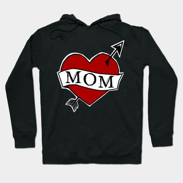 MOM - old school tattoo style Hoodie by Von Kowen